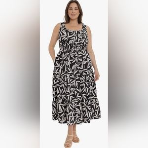 NWT MAGGY LONDON Women's Tiered Halter Maxi Dress, Size 12